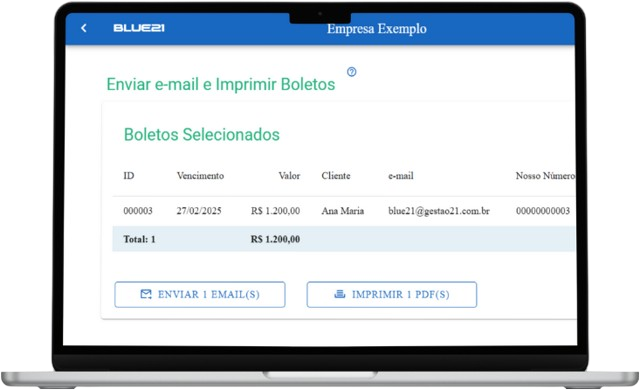 Dashboard de envio de e-mails